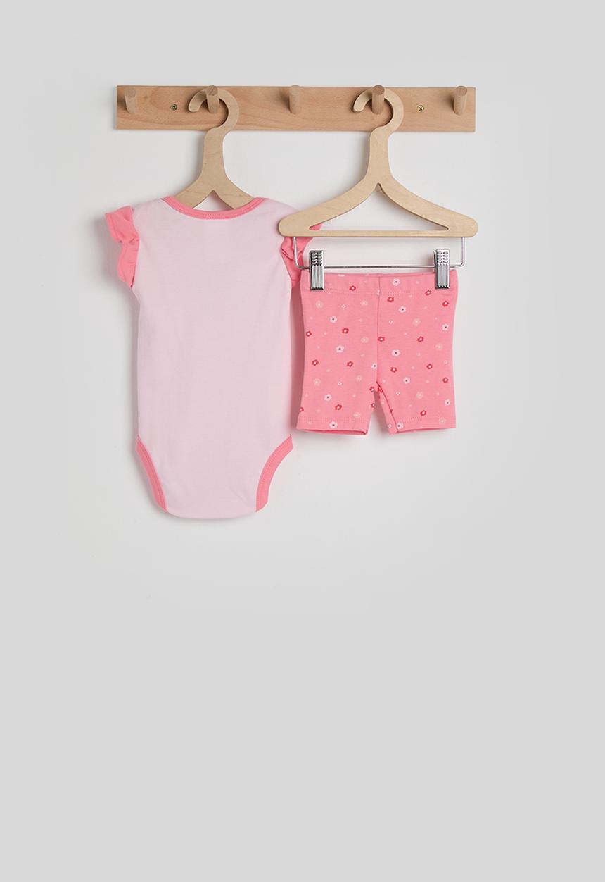 Pop Candy - Body vest with aop shorts - pink multi