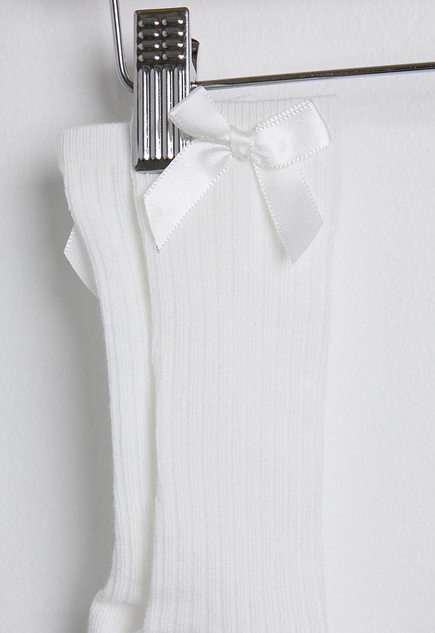 Pop Candy - Dress with beret & long socks - floral aop/white