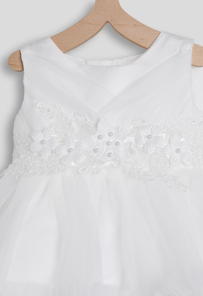 Pop Candy - Tulle skirt pouf dress - white