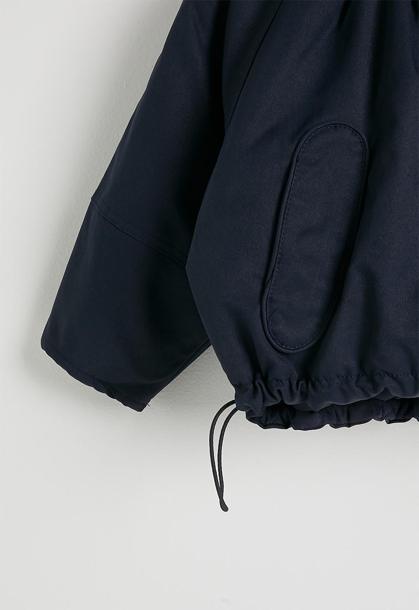Pop Candy - Drawstring hem puffer jacket - dark navy