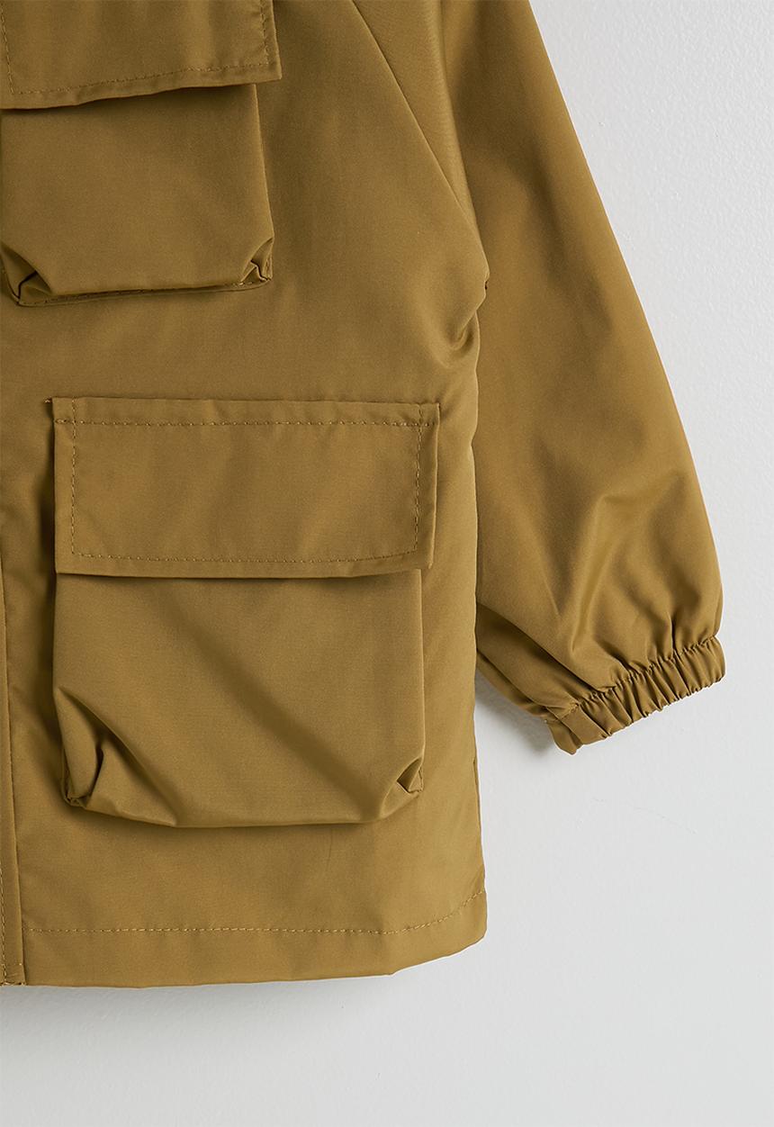 Pop Candy - Hooded cargo jacket - copper gold