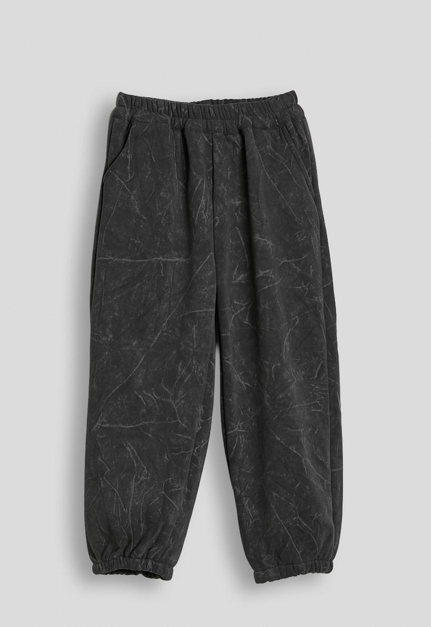 Pop Candy - Marble printed sweatshirt & joggers - dark grey