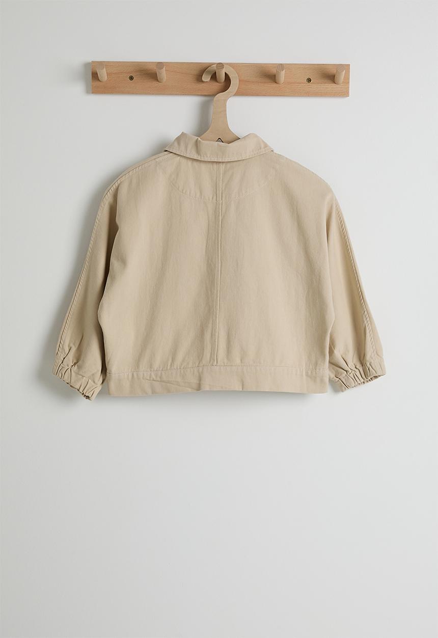 Pop Candy - Cropped shacket - beige