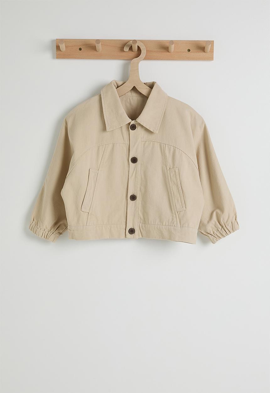 Pop Candy - Cropped shacket - beige