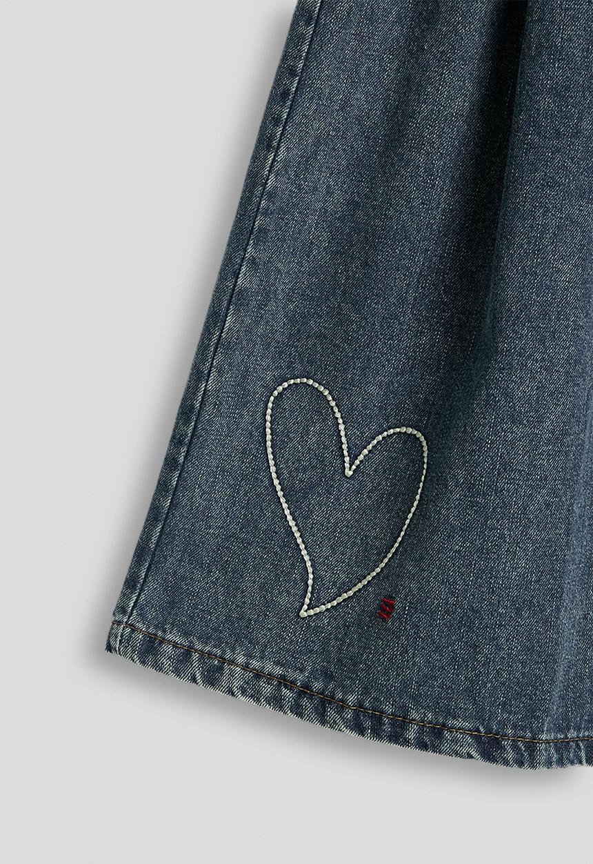 Pop Candy - Knit vest with striped shirt & wide leg jeans - navy/blue