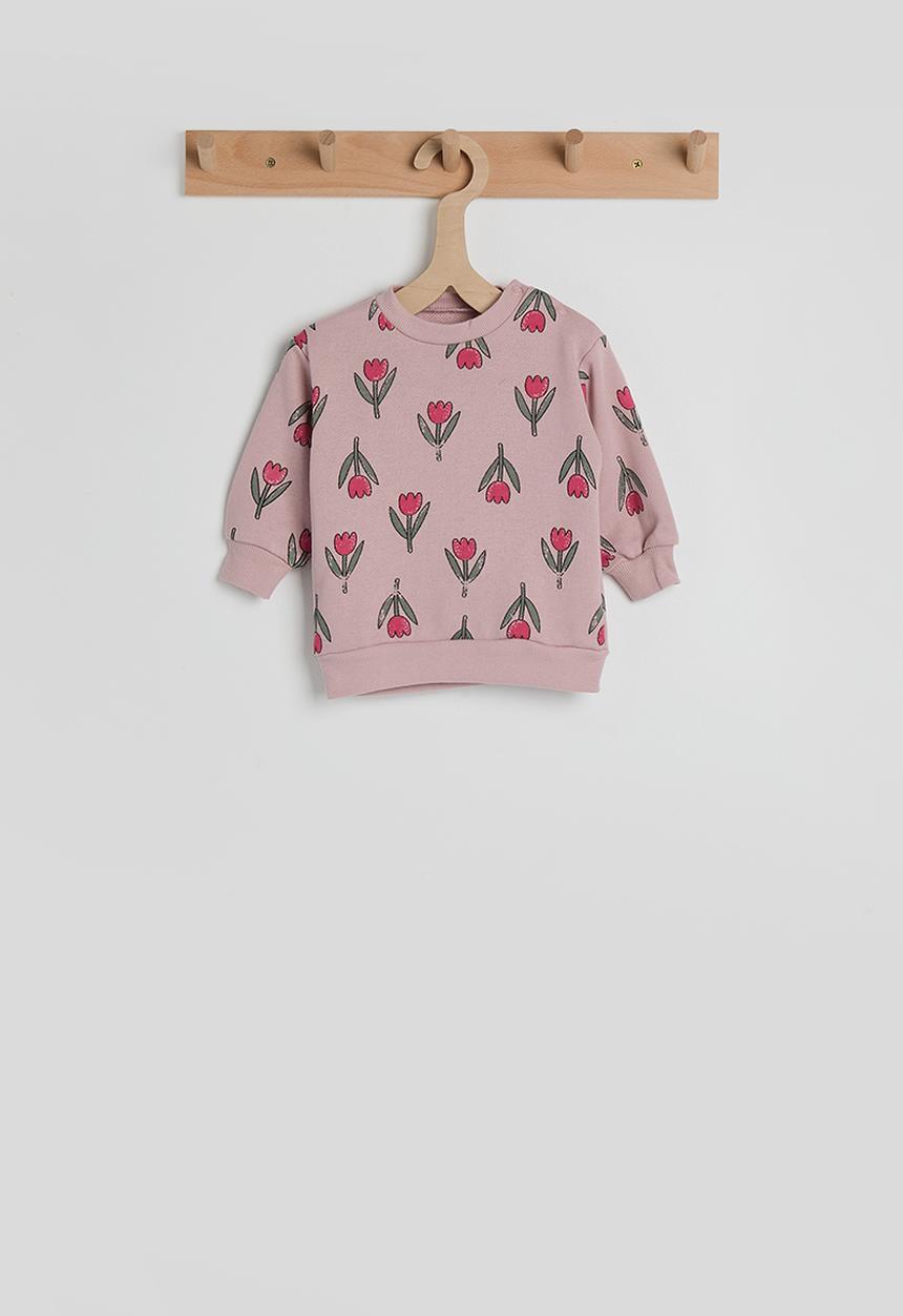 Pop Candy - Sweatshirt - mauve/tulip aop