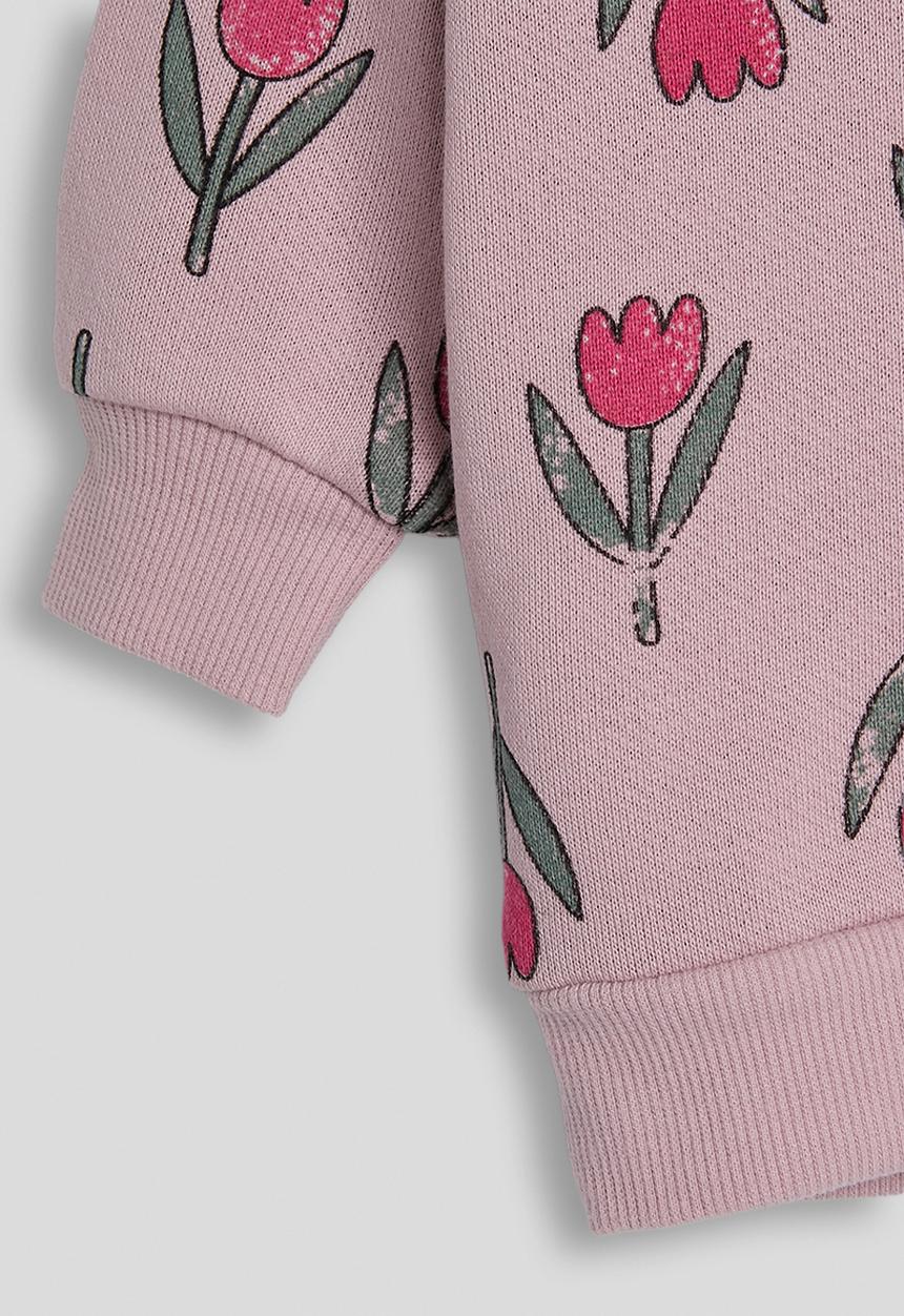 Pop Candy - Sweatshirt - mauve/tulip aop