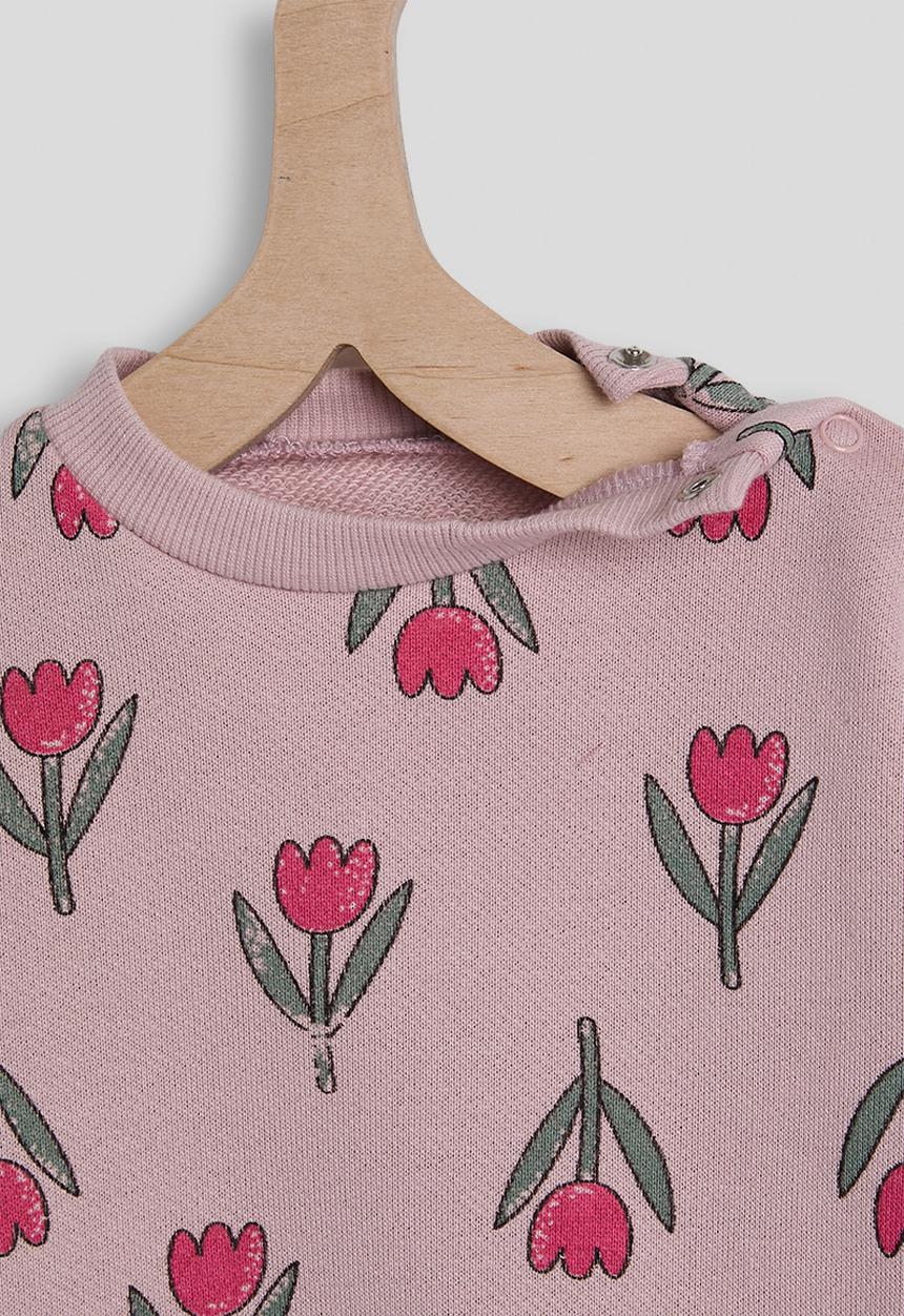 Pop Candy - Sweatshirt - mauve/tulip aop