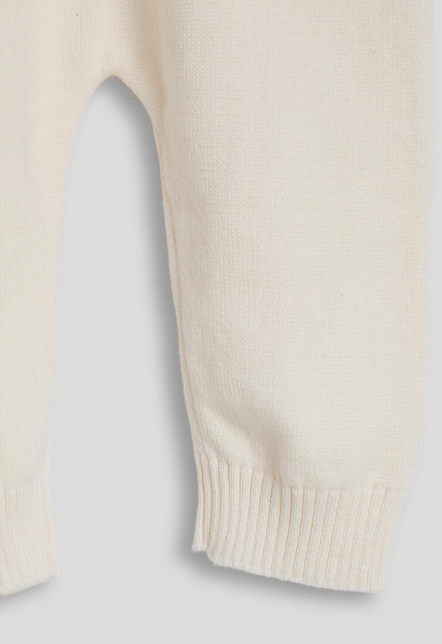 Pop Candy - Knit peplum cardigan & joggers - cream