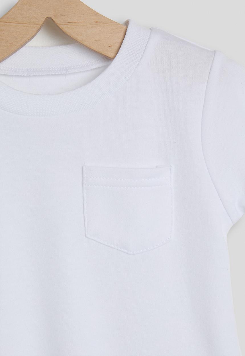 Pop Candy - Patch pocket tee - white