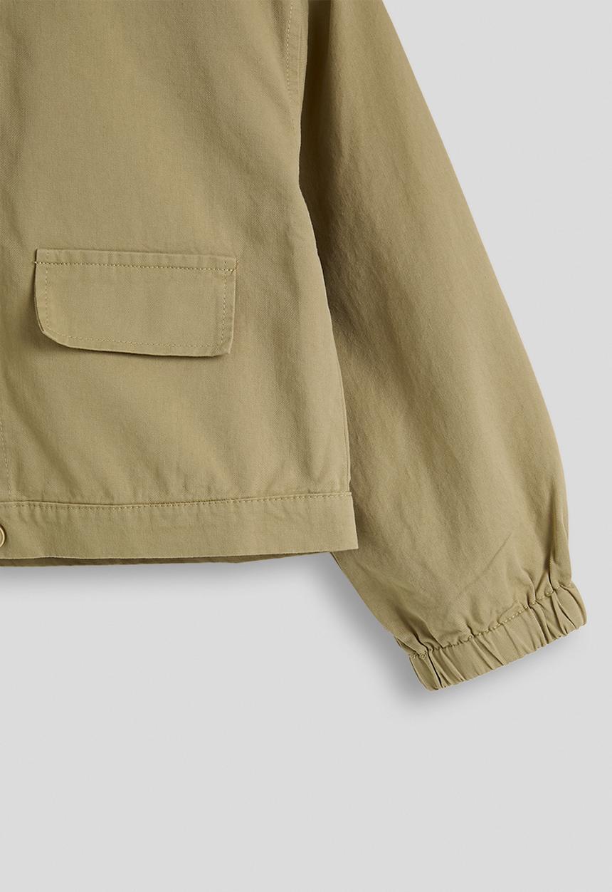 Pop Candy - Cropped co-ord shacket - khaki