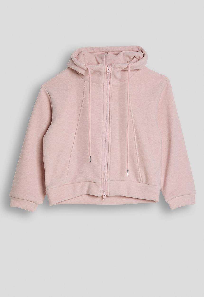 Pop Candy - Welt seam hoodie & sweatpants - pale pink