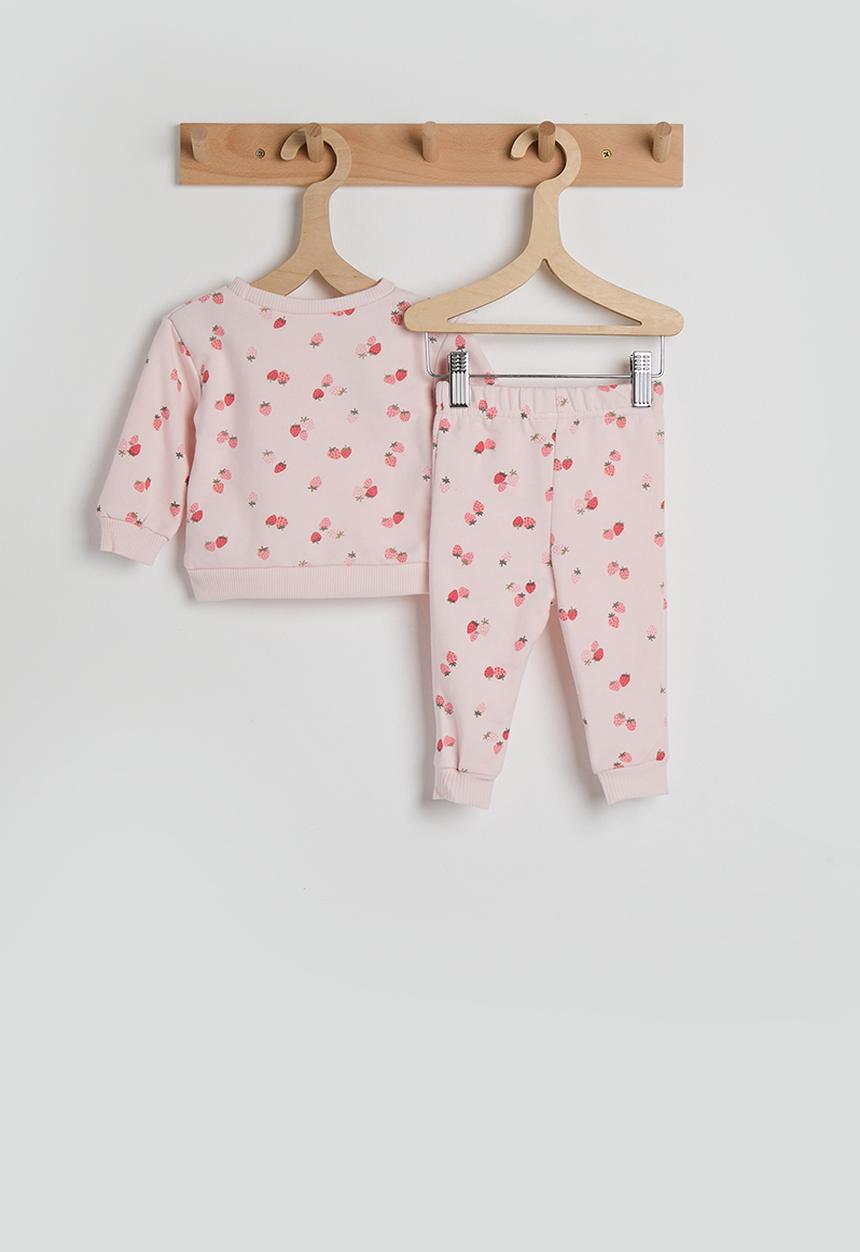 Pop Candy - Baby sweatset - baby pink/floral aop