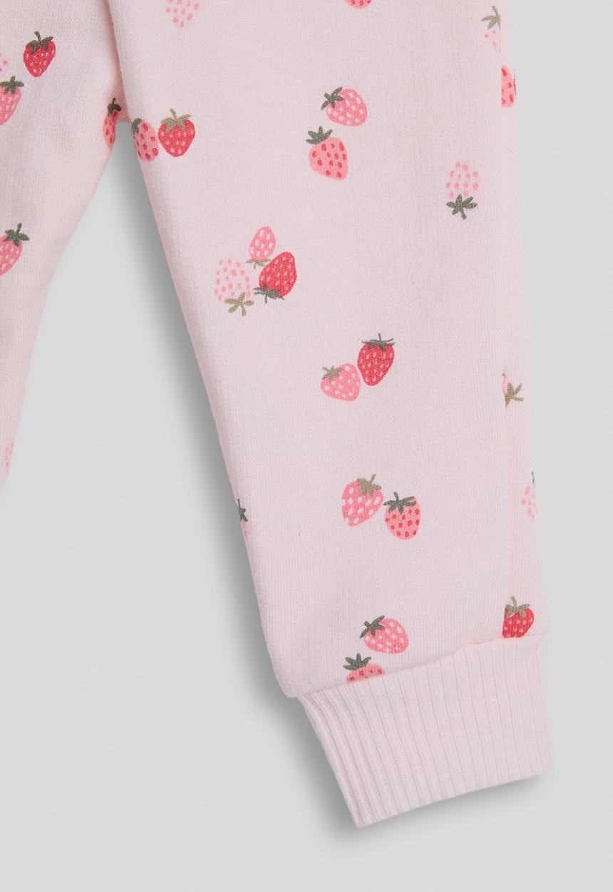Pop Candy - Baby sweatset - baby pink/floral aop