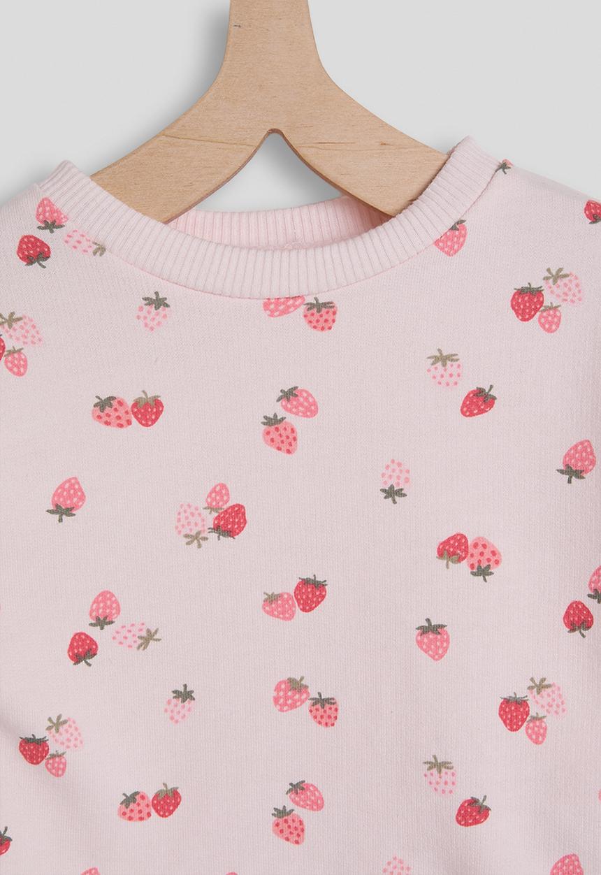 Pop Candy - Baby sweatset - baby pink/floral aop