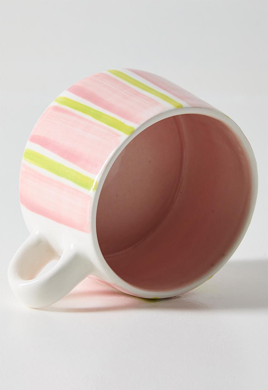 Urchin Art - Mug M - Pink stripes