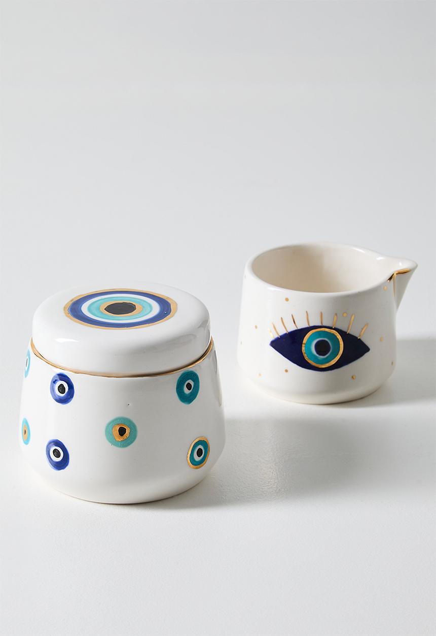 Urchin Art - Kiki Milk Jug Evil Eye
