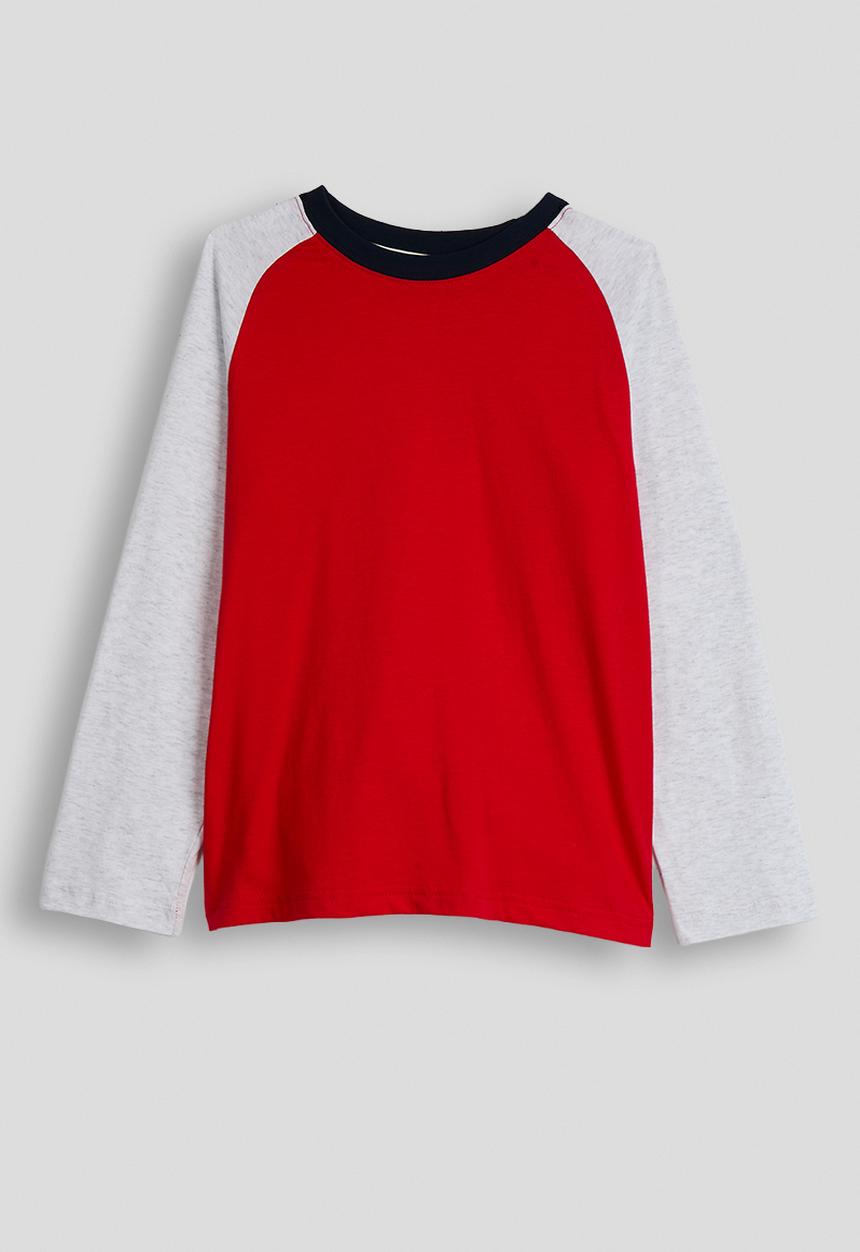 Pop Candy - Raglan sleeve top - red/white smoke