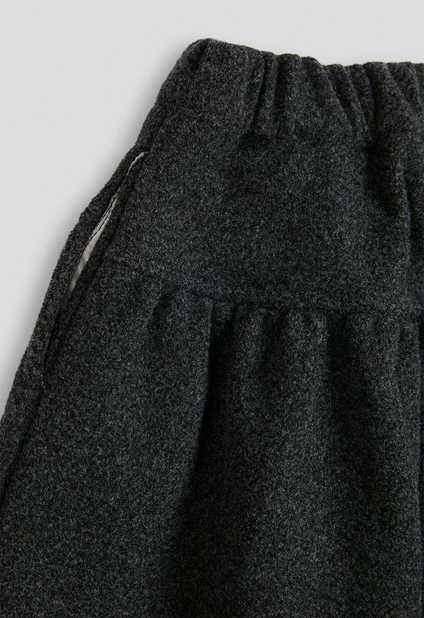 Pop Candy - Melton extra wide leg pants - dark grey