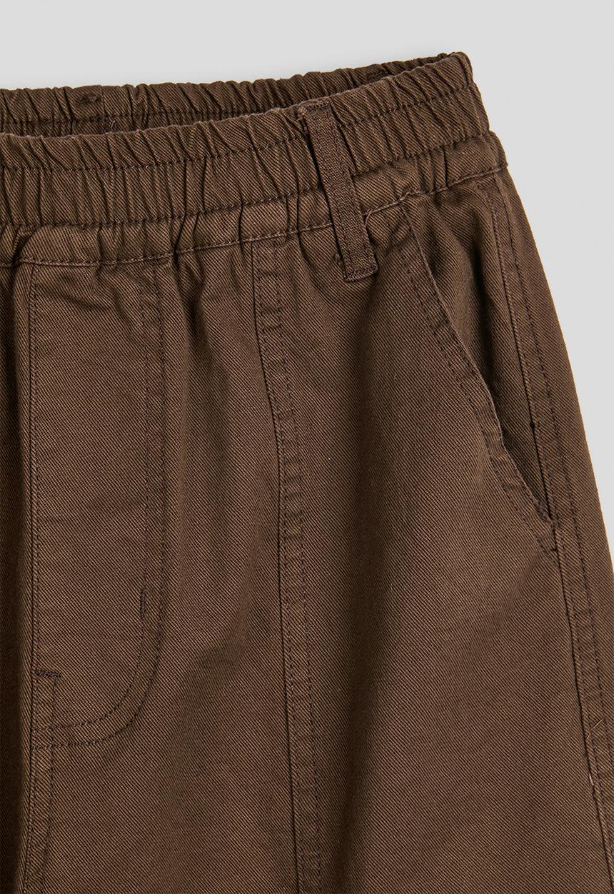 Pop Candy - Wide leg cargo pants - chocolate