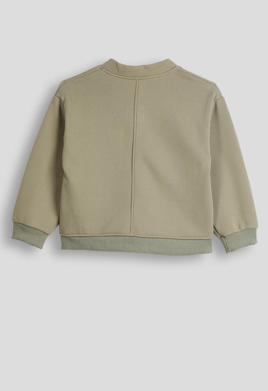 Pop Candy - Cardigan-style sweatshirt - sage