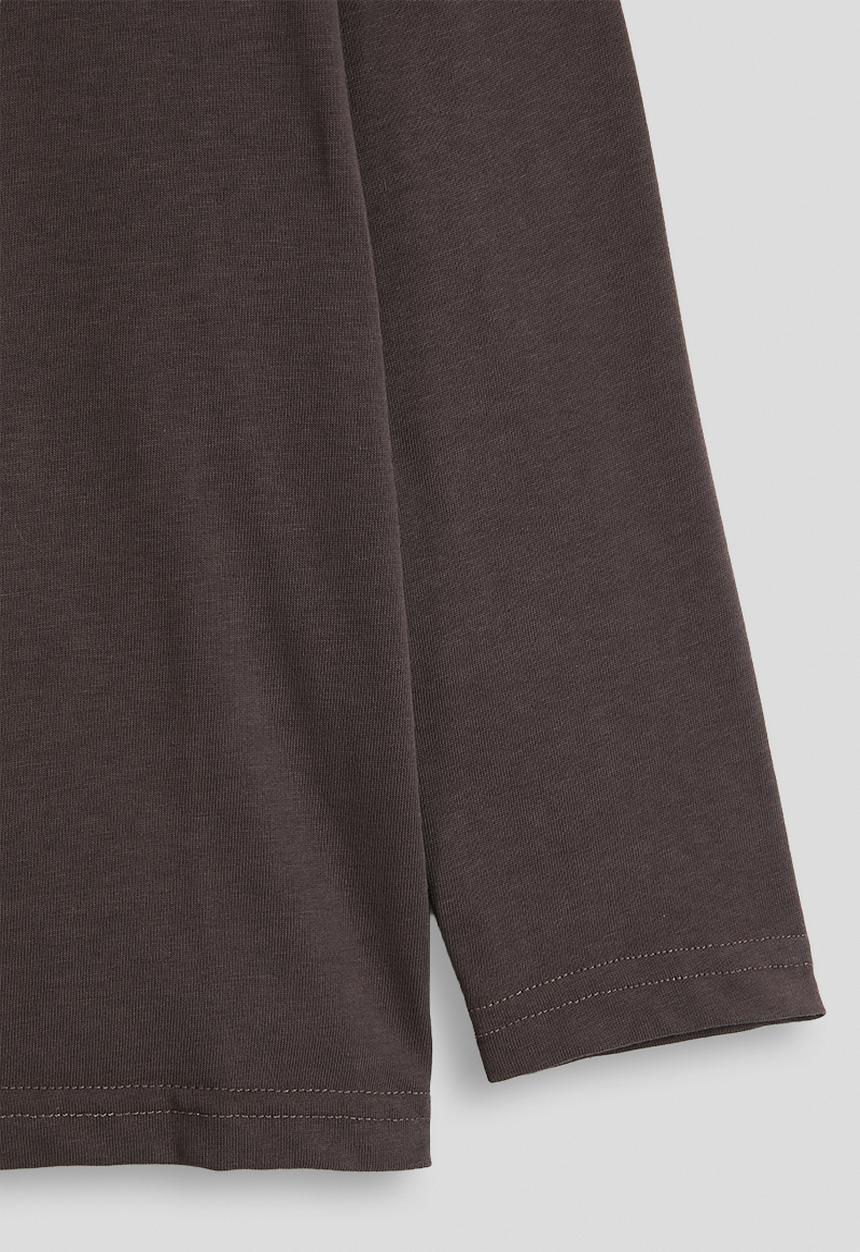 Pop Candy - Long sleeved slogan tee - dark mocha