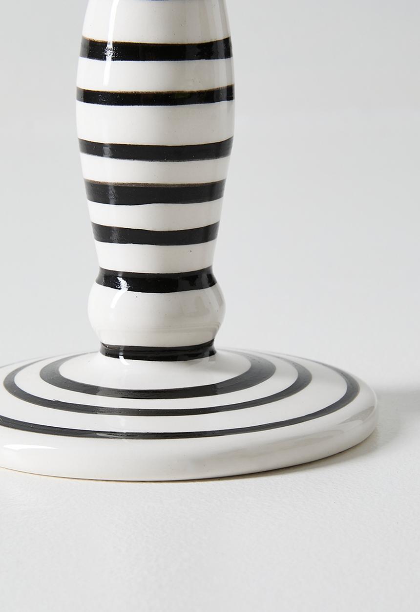 Urchin Art - Candle Holder - White & Black