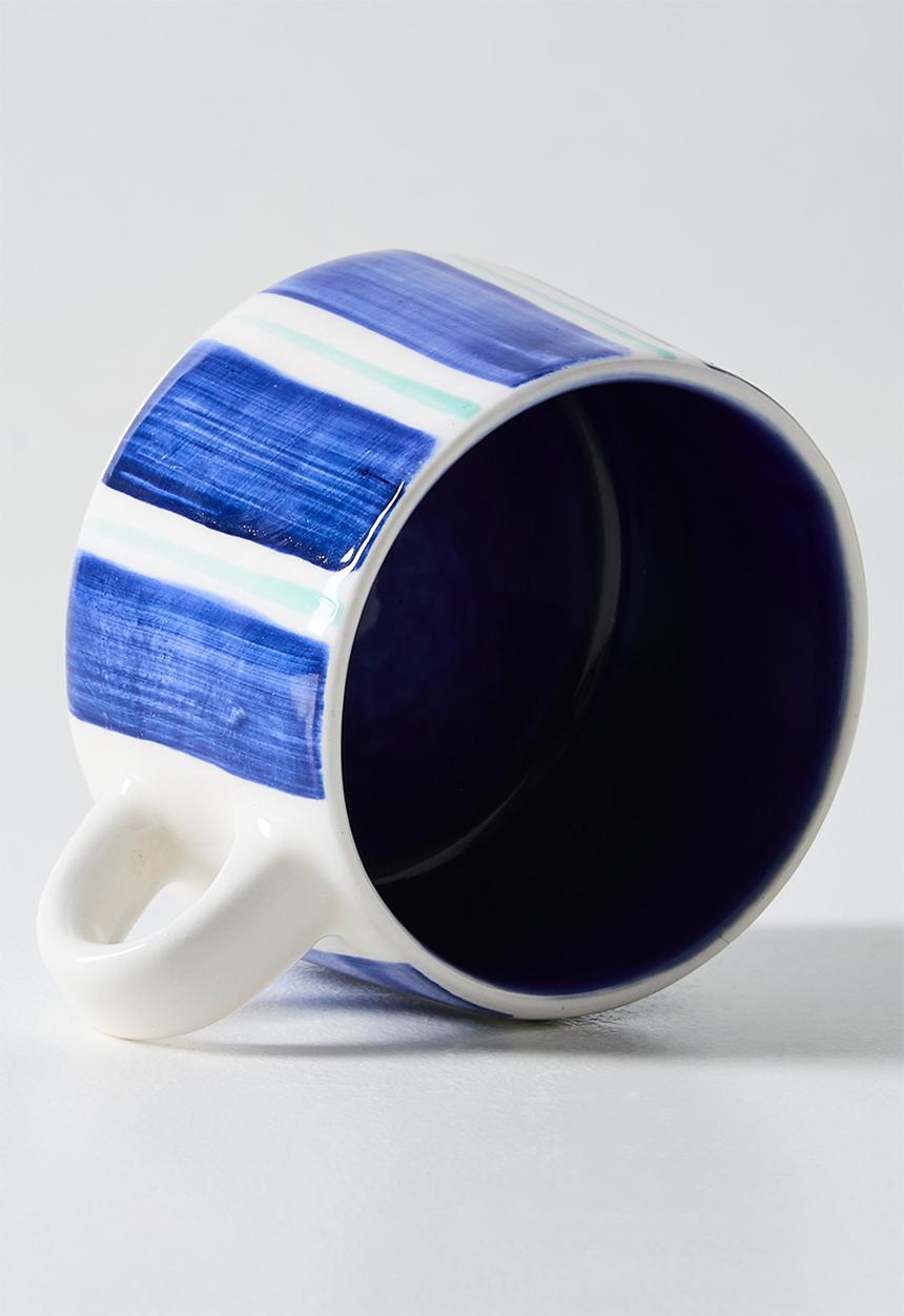 Urchin Art - Mug M - Blue stripes