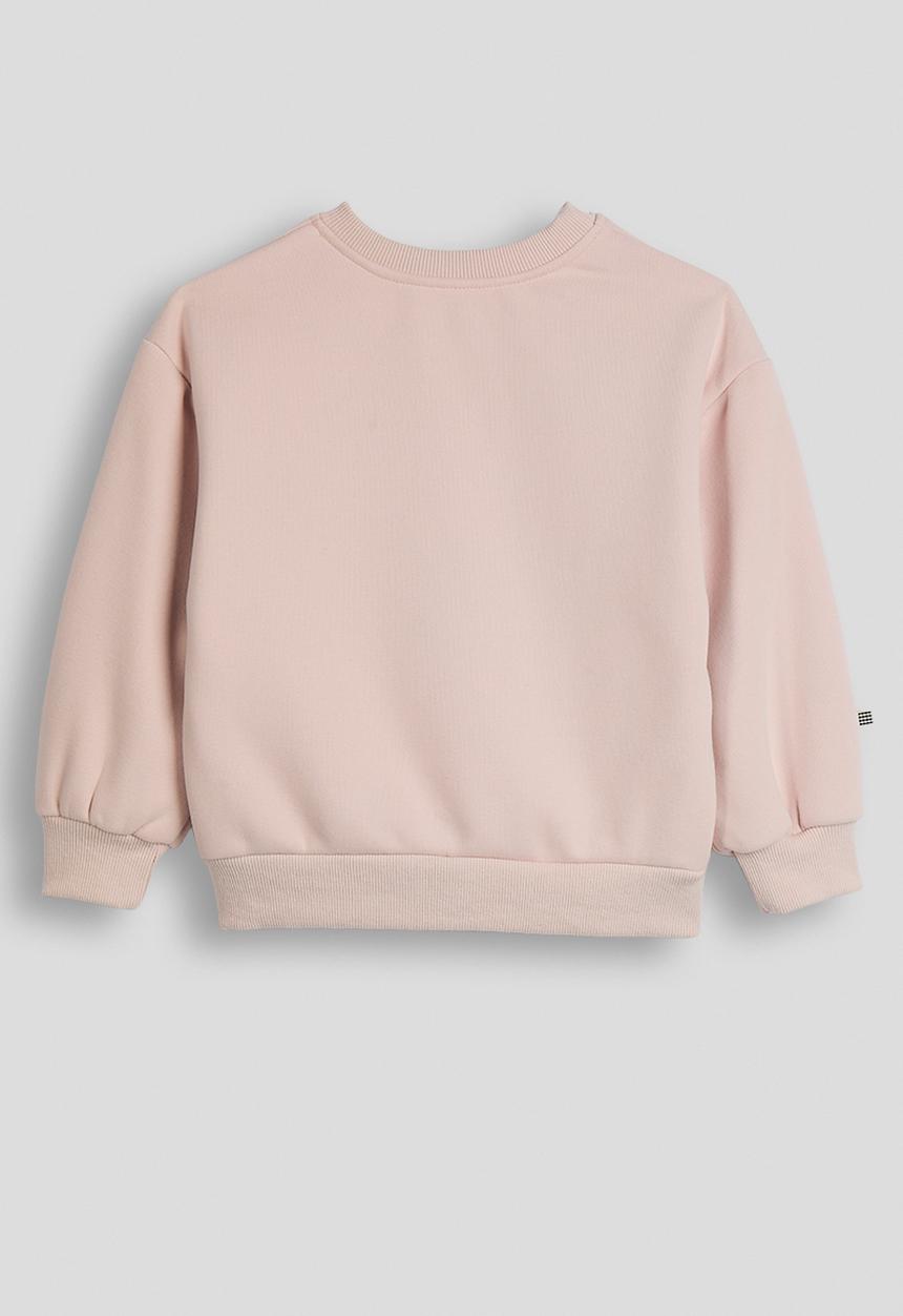 Pop Candy - Floral applique sweatshirt - dusty light pink