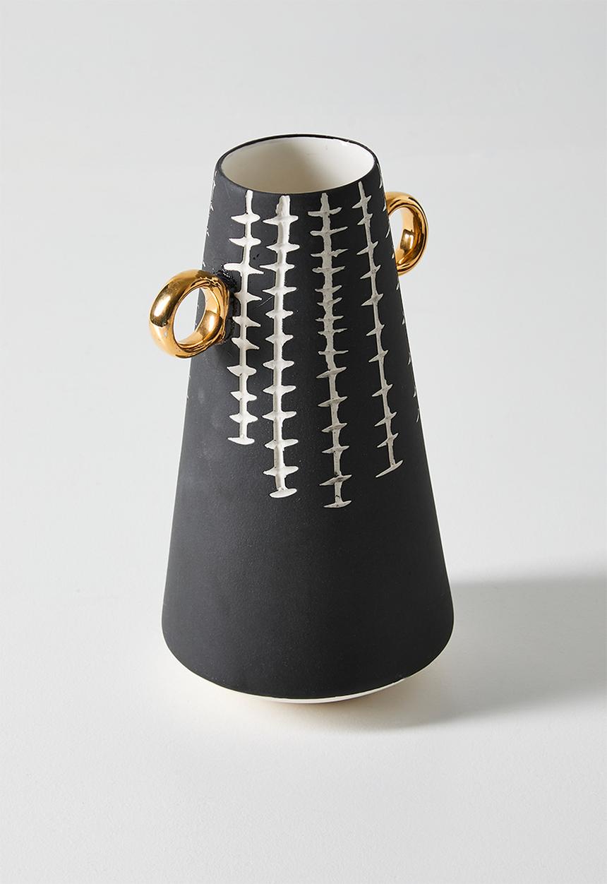 Urchin Art - Pinnacle Vase - Black