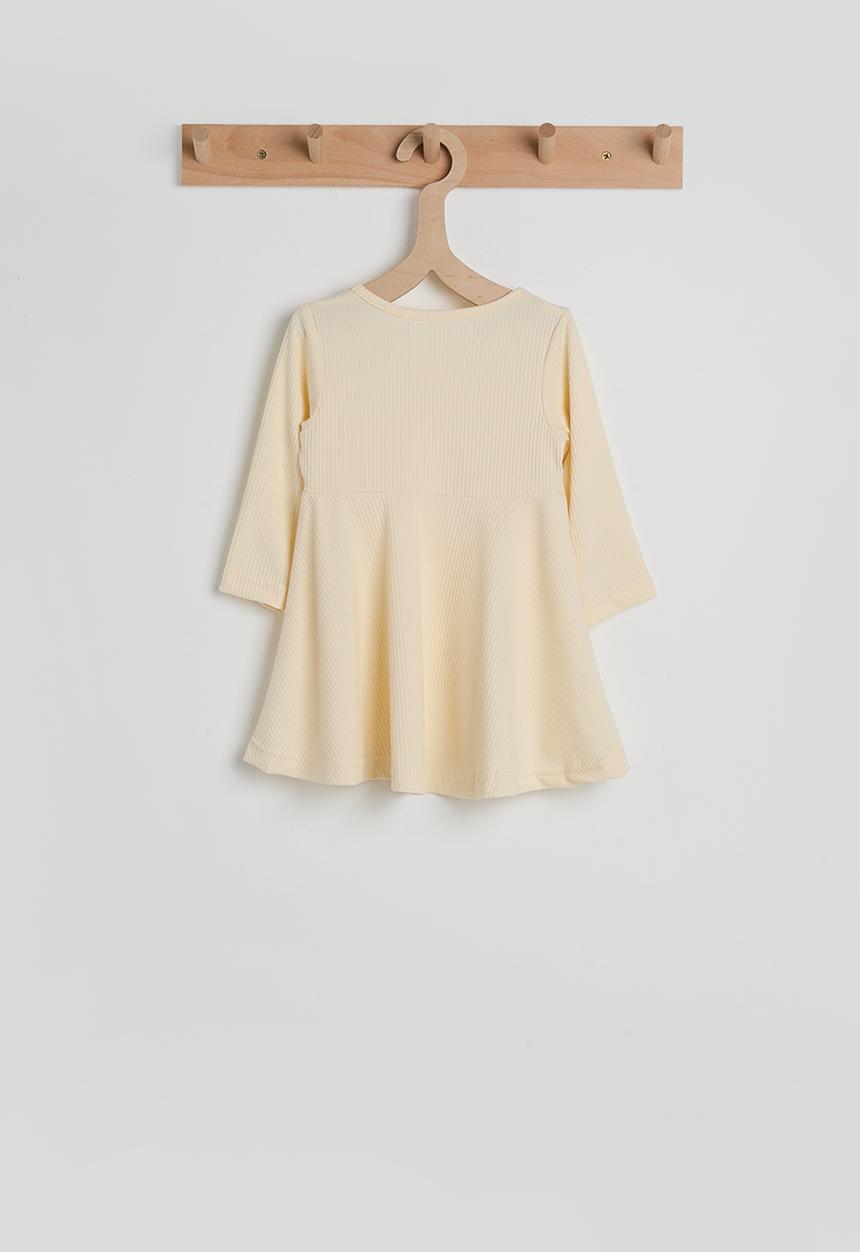 Pop Candy - Fit and flare dress with headband - cream