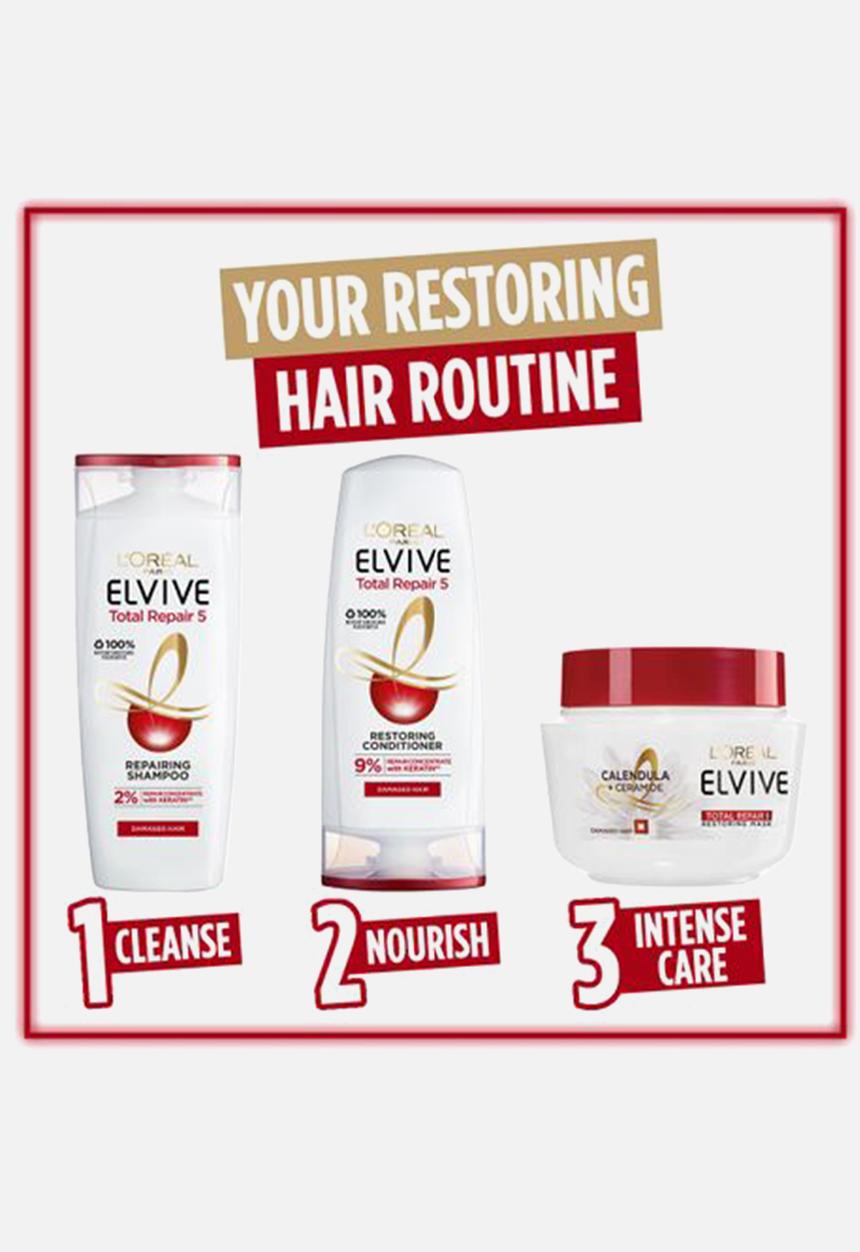 L'Oreal Paris - Elvive Total Repair 5 Shampoo - 400ml