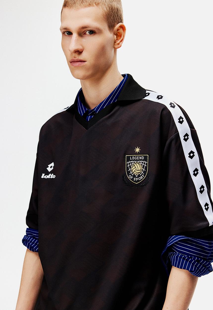 Lotto H&M: Loose fit football shirt - black/lotto - 1341765004