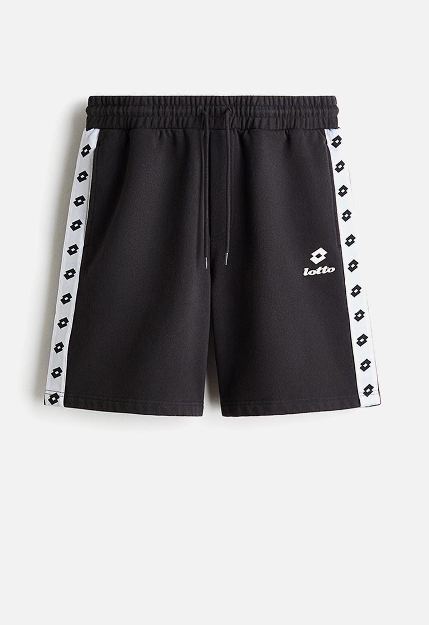 Lotto H&M: Regular fit sweatshorts - black/lotto - 1343099001
