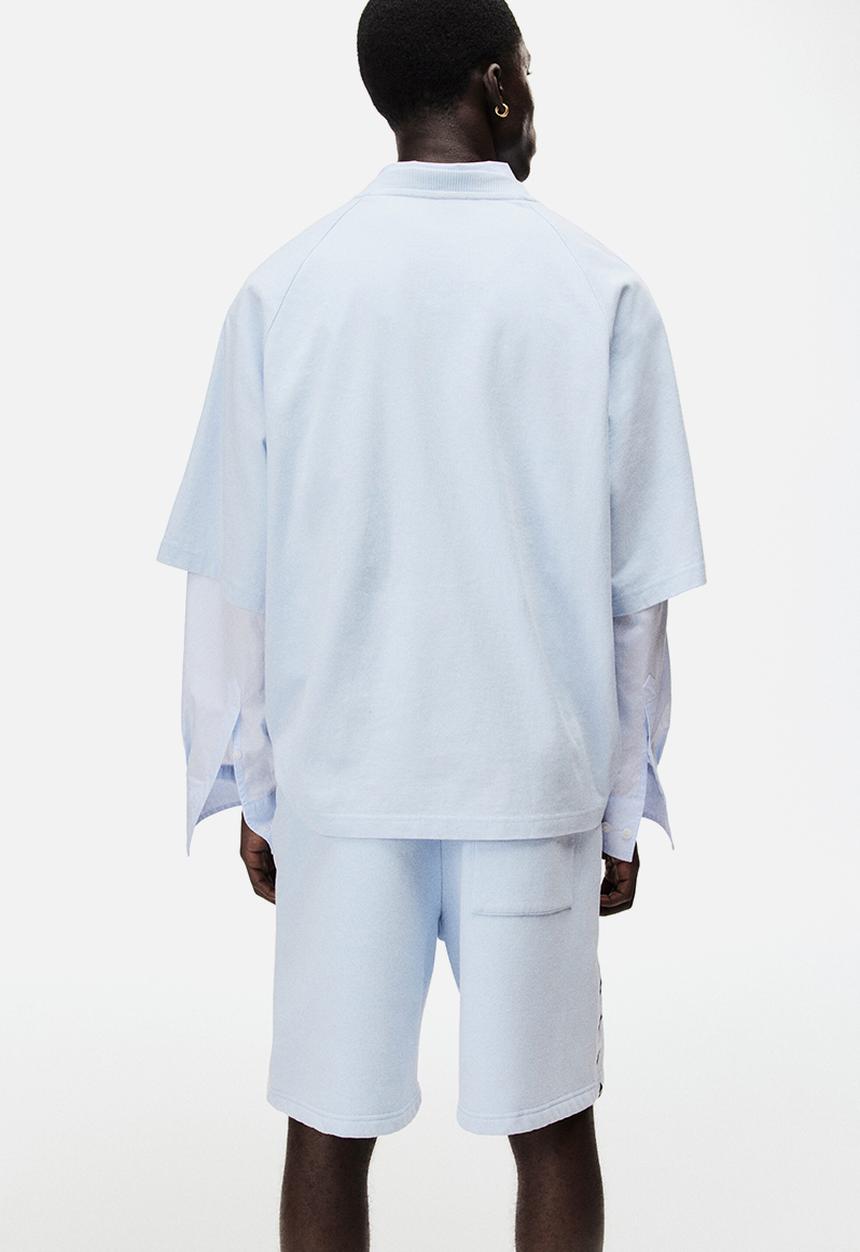 H&M - Lotto H&M: Regular fit sweatshorts - light blue/lotto