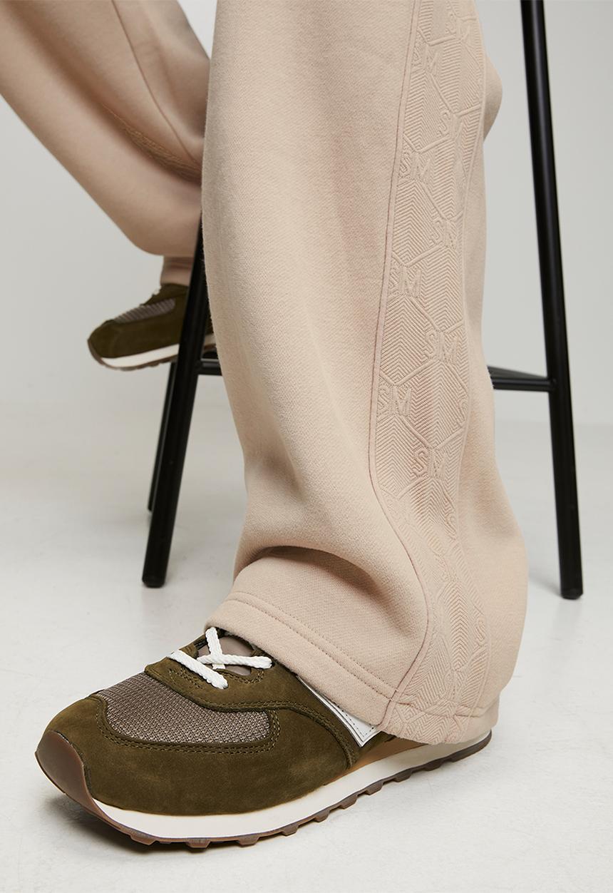 Steve Madden - Mens Ezra Embossed Jogger - Neutral/ Stone