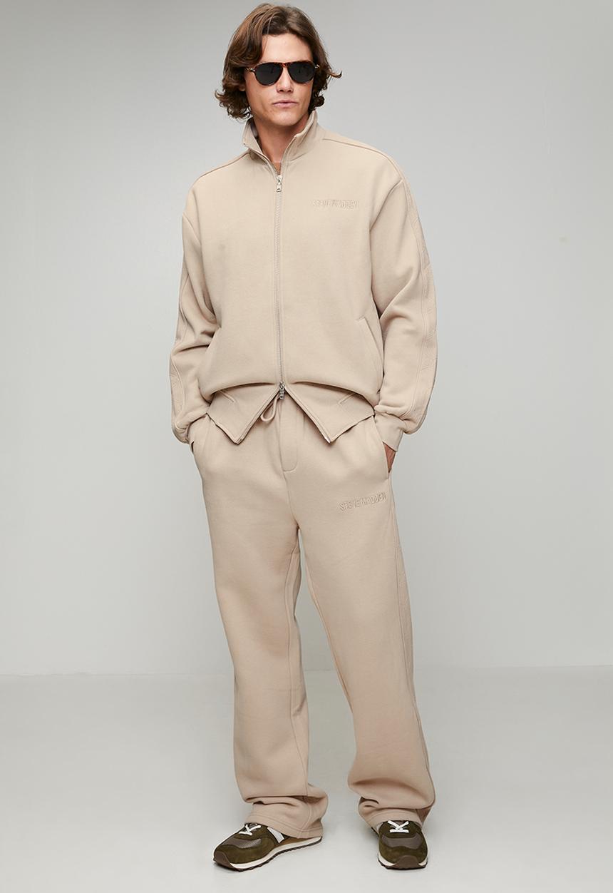 Steve Madden - Mens Ezra Embossed Jogger - Neutral/ Stone