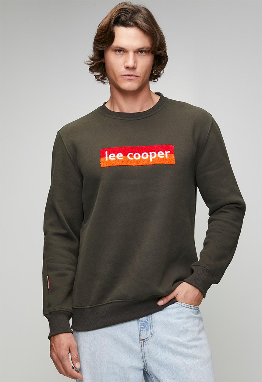Lee Cooper - TIMOTHEE Sweatshirt  - Charcoal Brown