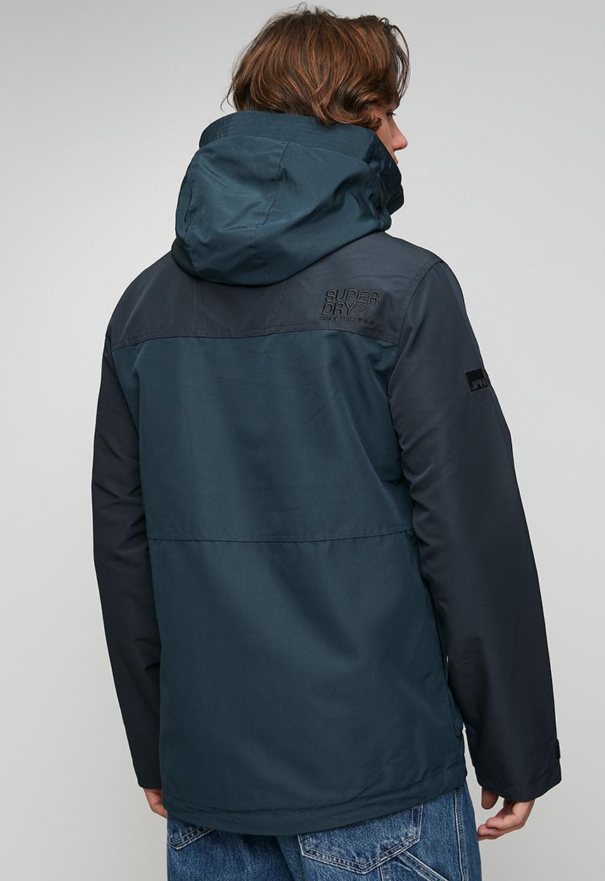 Superdry. - Colour Block Windbreaker Jkt - Blue Graphite