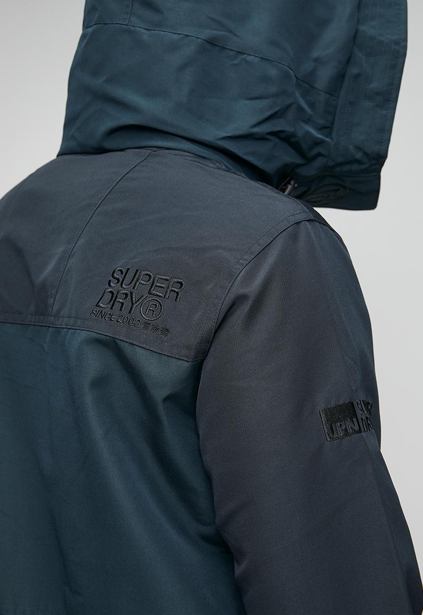 Superdry. - Colour Block Windbreaker Jkt - Blue Graphite