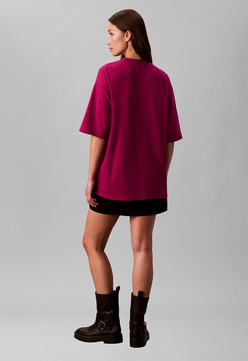 Calvin Klein - Ss oversize ck ny tee - fruity sangria