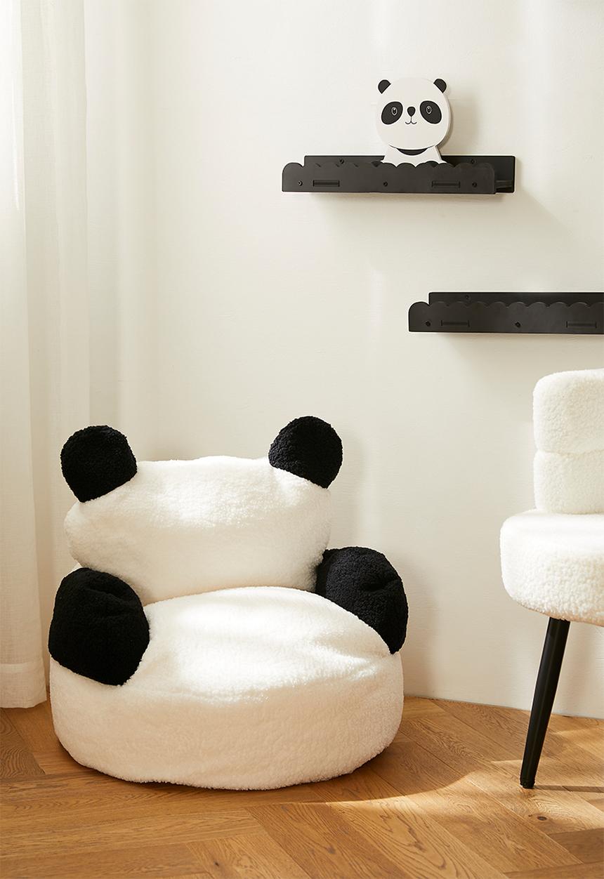 Pop Candy - Panda boucle armchair - white/black