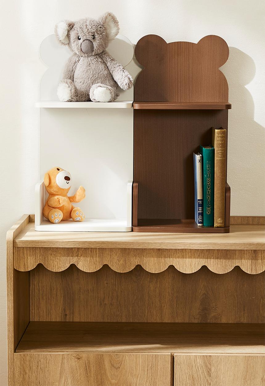 Pop Candy - Animal ear desktop book shelf - walnut