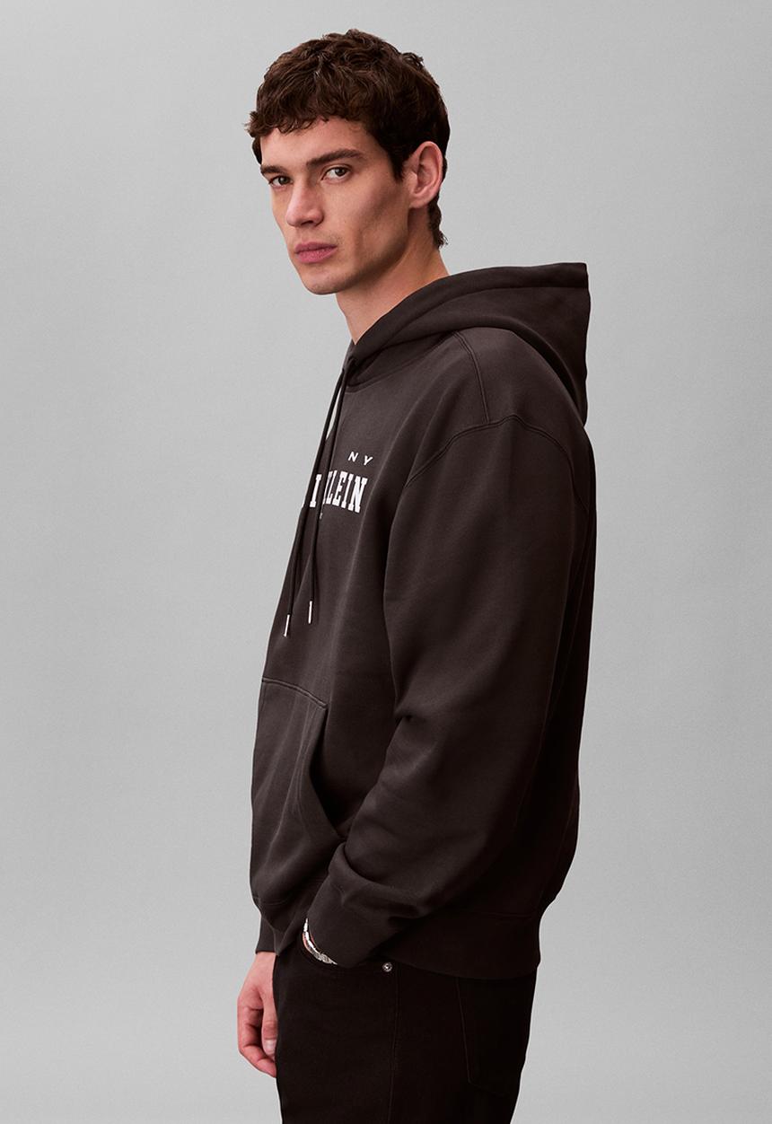 Calvin Klein - Ls 350Fleece Collegiate Hoodie - Pirate Black