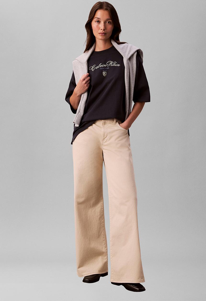 Calvin Klein - Ss oversize ck ny tee - inkwell