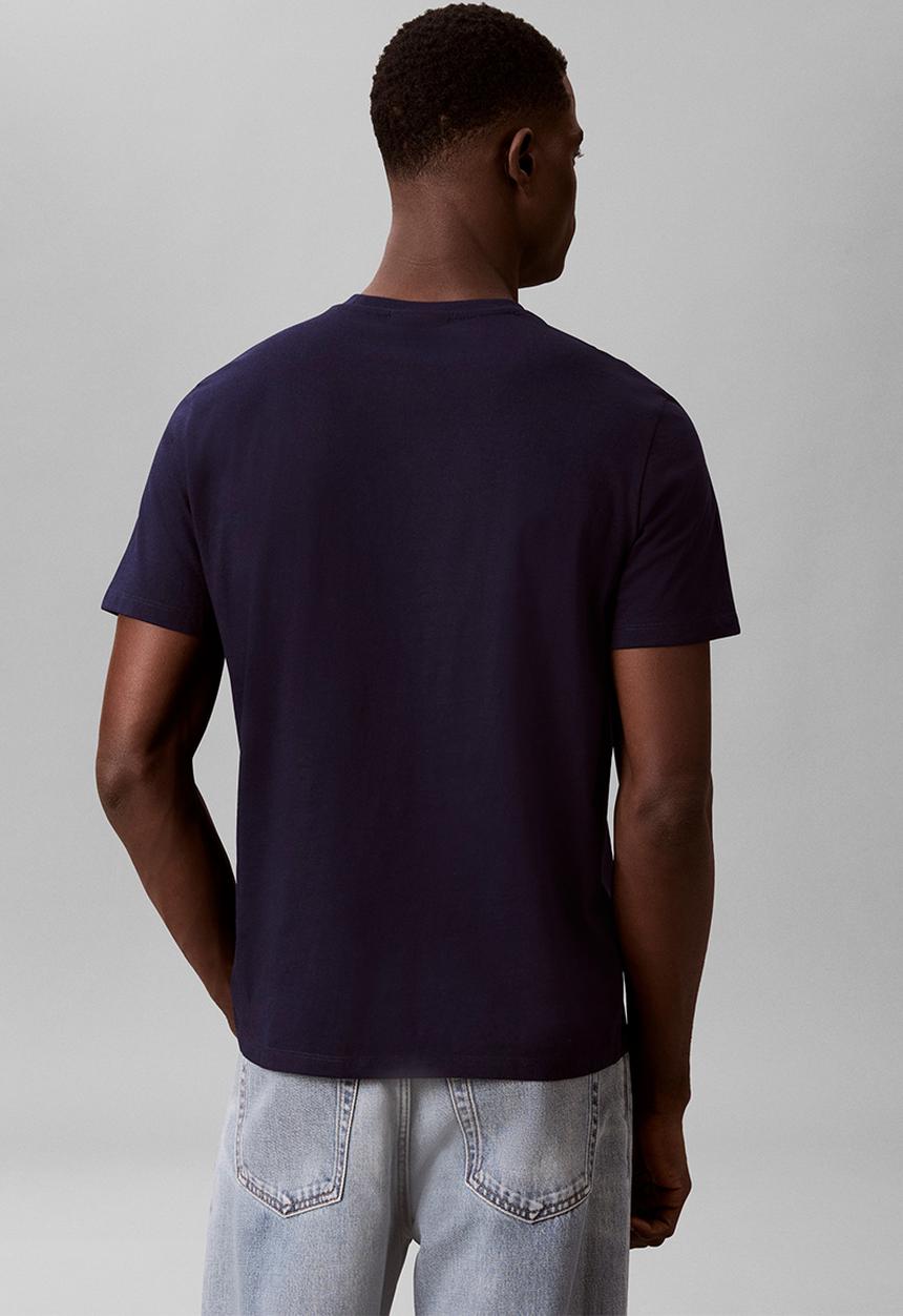 Calvin Klein - Ss Badge 30S Jersey Classic Tee - Maritime Blue