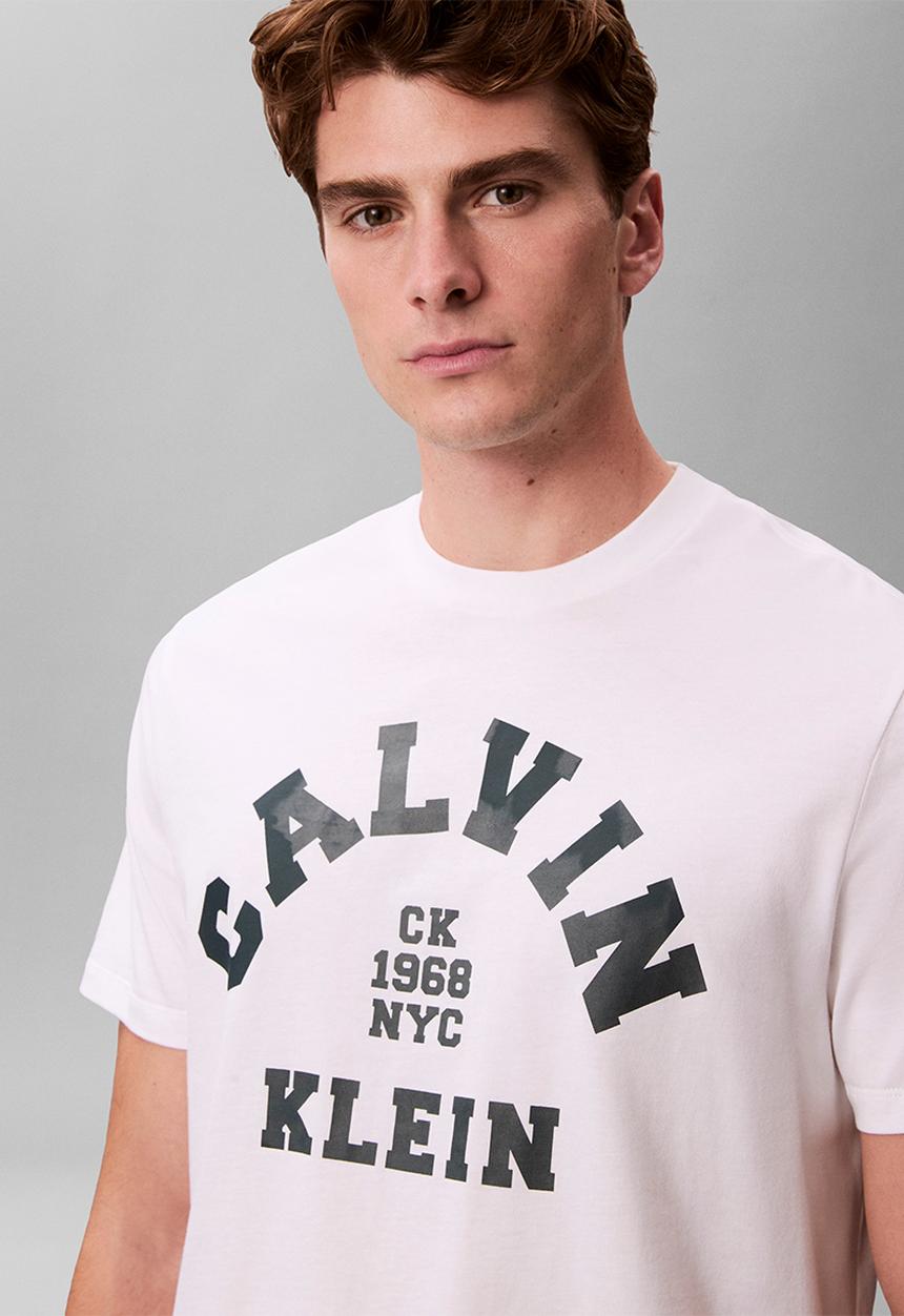 Calvin Klein - Calvin College Graphic Tee - Brilliant White