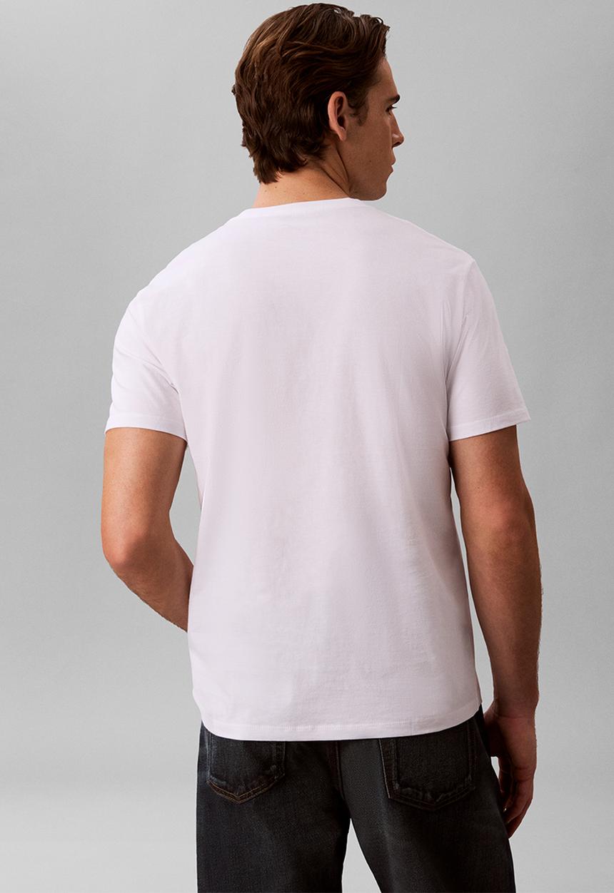 Calvin Klein - Ss 30S Whsl Ck Word Circle Graphic Tee - Brilliant White
