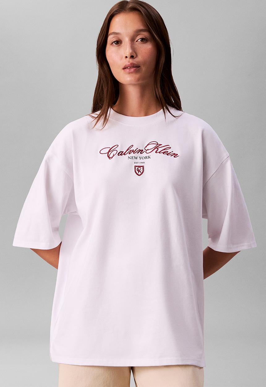 Calvin Klein - Ss oversize ck ny tee - brilliant white