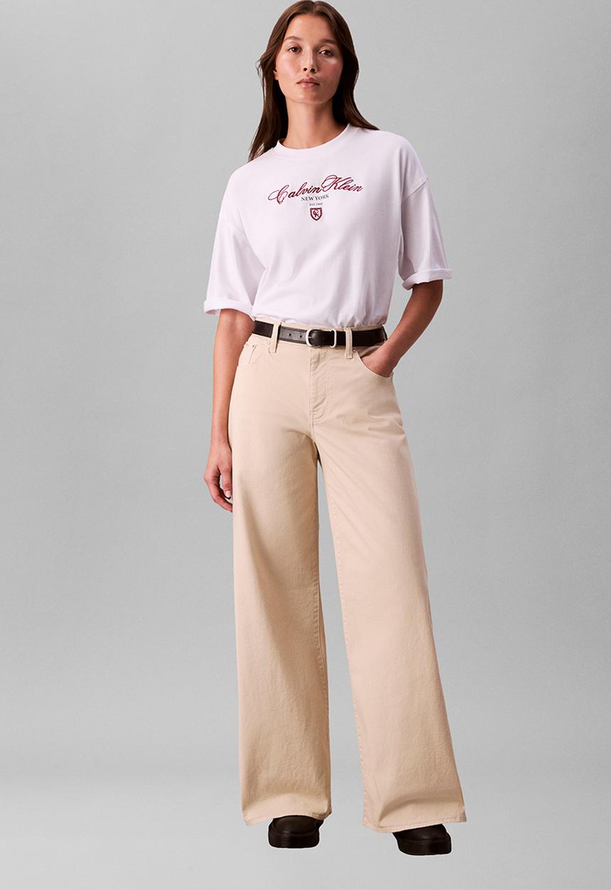 Calvin Klein - Ss oversize ck ny tee - brilliant white